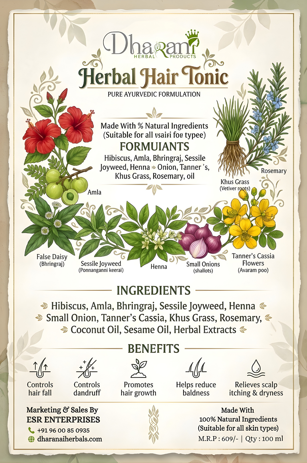 Dharani Herbal Hair Tonic