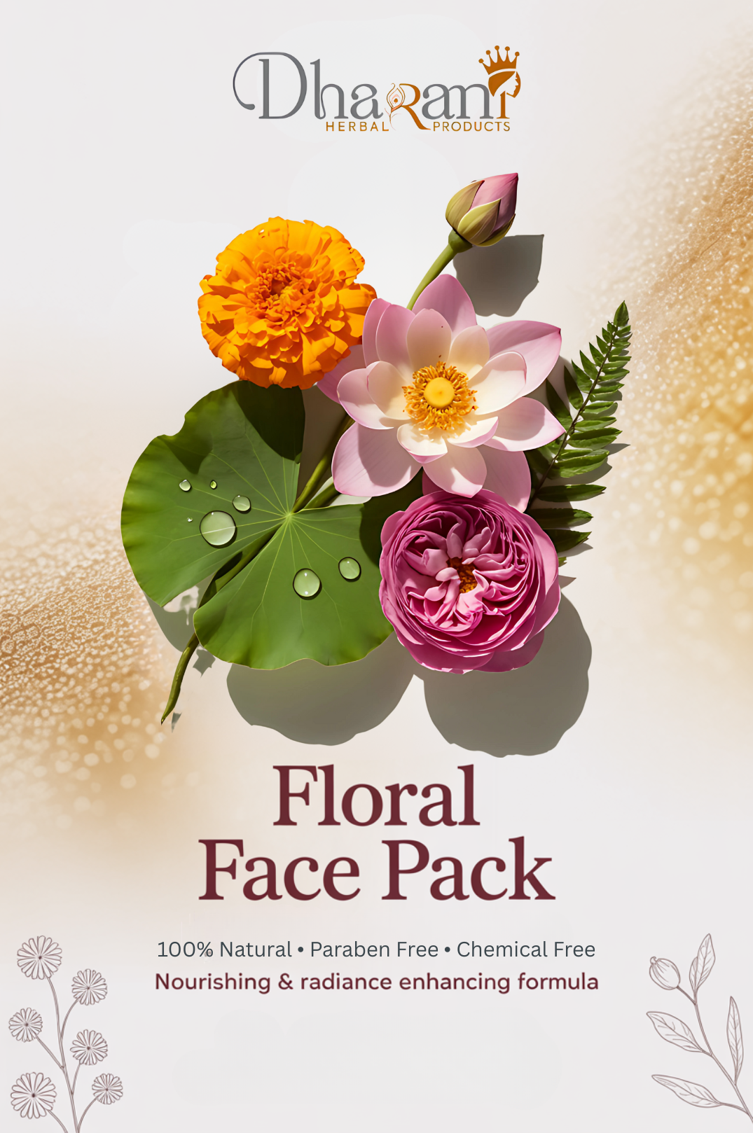Floral Face Pack | Dharani Herbal Products